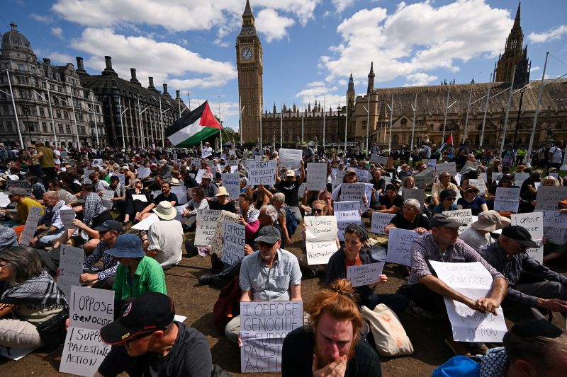 London police arrest 466 people for backing banned Palestine Action group